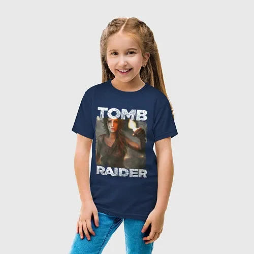 Хлопковые футболки Tomb Raider