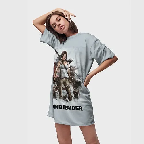 Женские 3D-футболки Tomb Raider