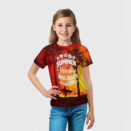Детские тропические 3d-футболки