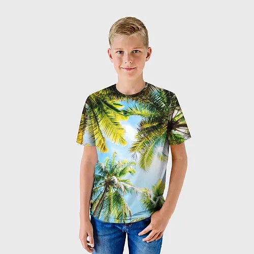 Тропические детские футболки