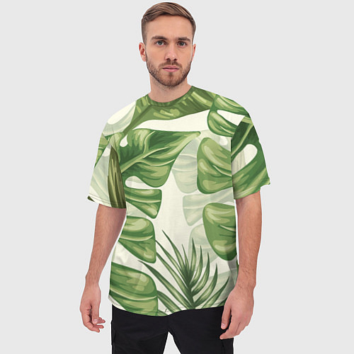 Тропические мужские футболки оверсайз