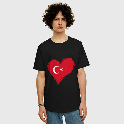 Турецкие мужские футболки оверсайз