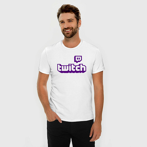 Мужские приталенные футболки Twitch