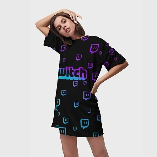 Женские 3D-футболки Twitch
