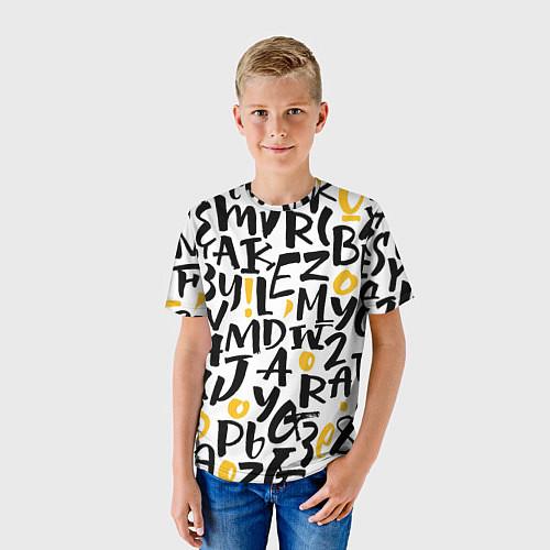 Детские футболки с типографикой