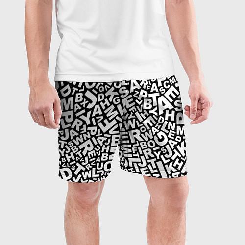 Мужские шорты с типографикой