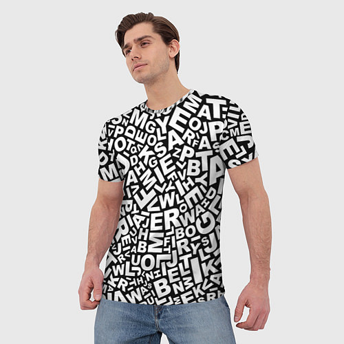 Мужские 3D-футболки с типографикой