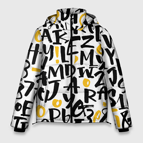 Зимние куртки с типографикой