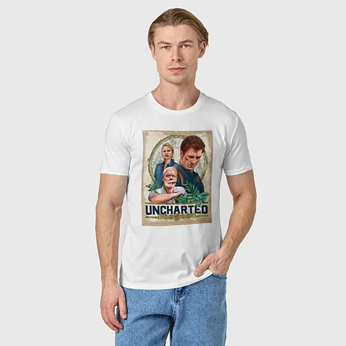 Мужские хлопковые футболки Uncharted