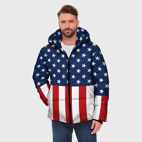 Американские мужские куртки с капюшоном