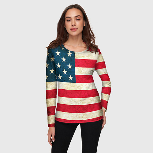 Американские женские футболки с рукавом