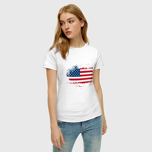 Американские женские хлопковые футболки