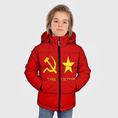 Детские зимние куртки с символикой СССР