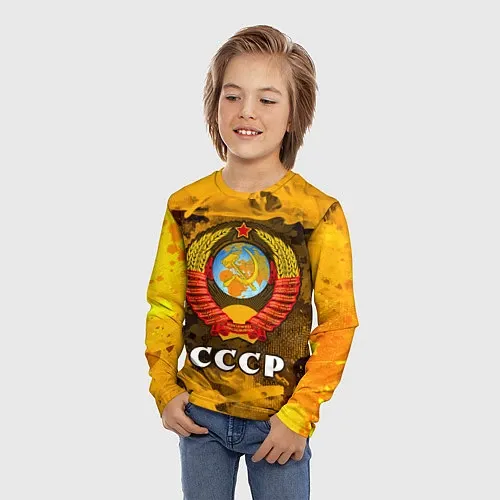 Детские Лонгсливы с символикой СССР