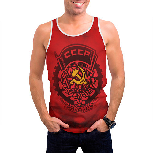 Мужские Майки полноцветные с символикой СССР