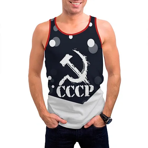 Мужские майки-безрукавки с символикой СССР