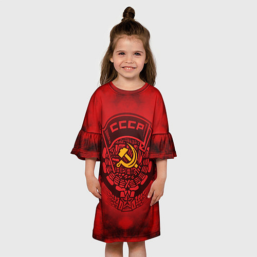 Платья укороченные с символикой СССР