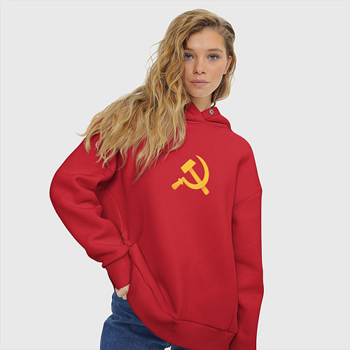 Женские хлопковые толстовки с символикой СССР