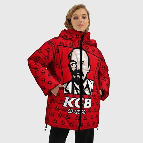 Женские куртки с капюшоном с символикой СССР