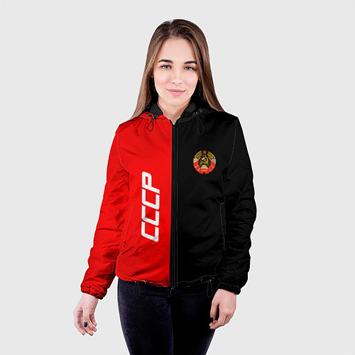 Женские куртки с капюшоном с символикой СССР