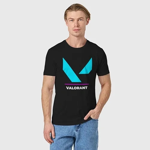 Мужские хлопковые футболки Valorant