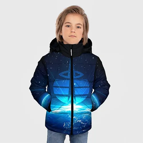Детские куртки с капюшоном космических войск