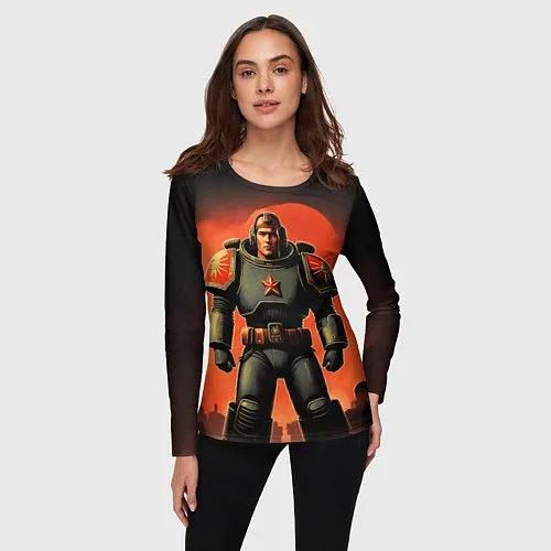 Женские футболки с рукавом космических войск