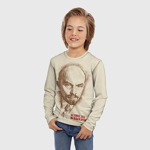 Детские 3D-лонгсливы Владимир Ленин