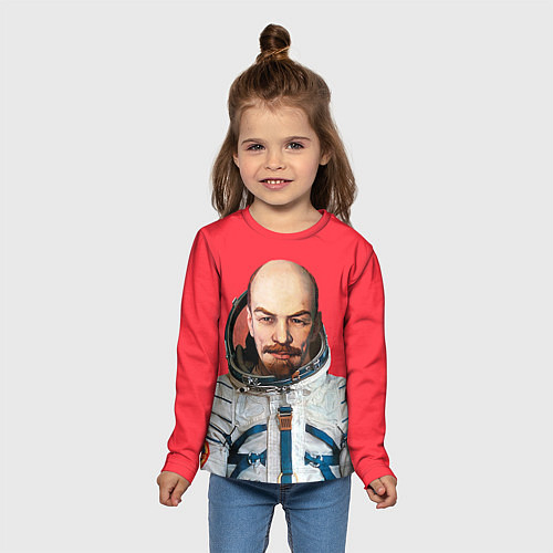 Детские футболки с рукавом Владимир Ленин
