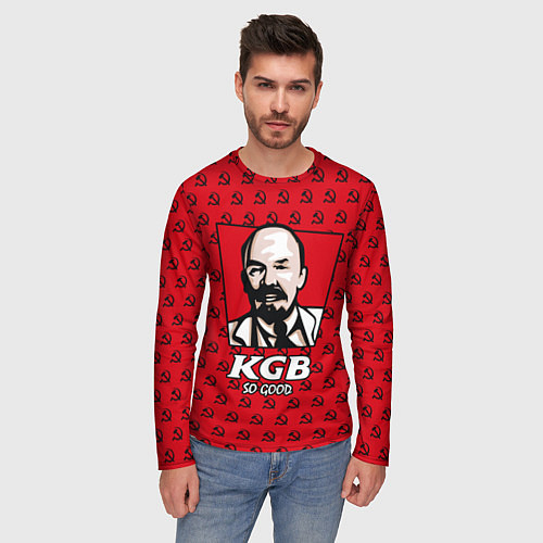 Мужские футболки с рукавом Владимир Ленин