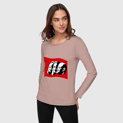 Женские футболки с рукавом Владимир Ленин