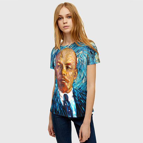 Женские 3D-футболки Владимир Ленин