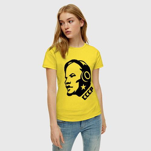Женские хлопковые футболки Владимир Ленин