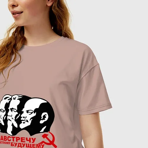 Женские хлопковые футболки Владимир Ленин