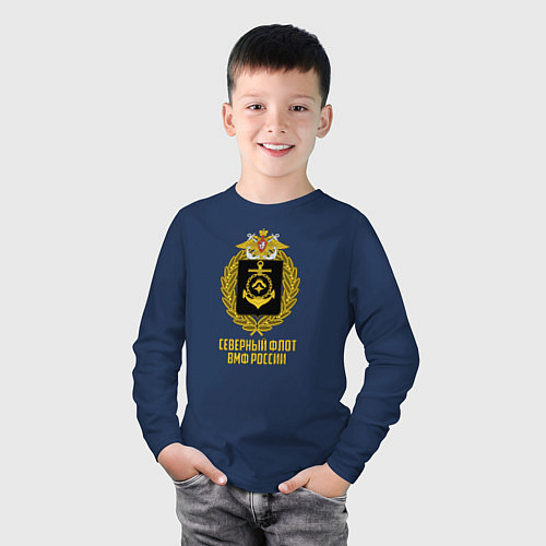 Детские футболки с рукавом ВМФ