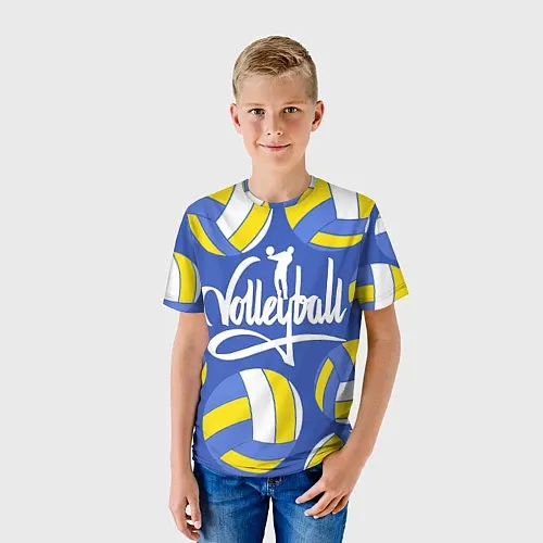 Волейбольные детские 3d-футболки