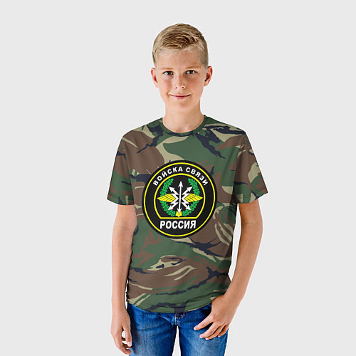 Детские 3D-футболки войск связи