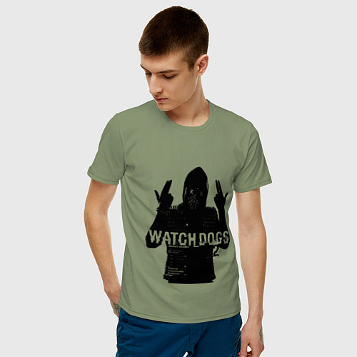 Мужские хлопковые футболки Watch Dogs