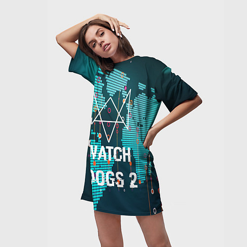Женские длинные футболки Watch Dogs