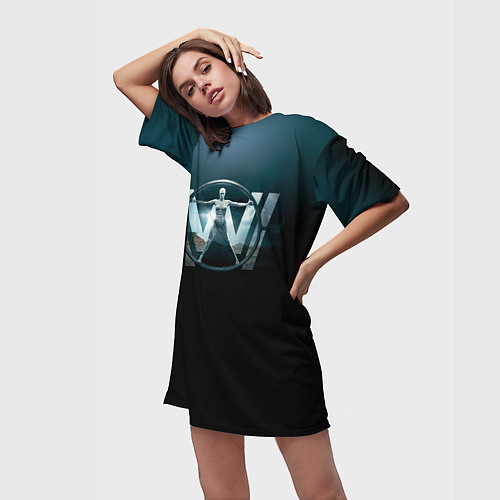 Женские длинные футболки Мир Дикого Запада