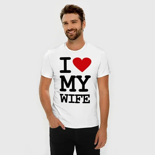 Мужские приталенные футболки жене