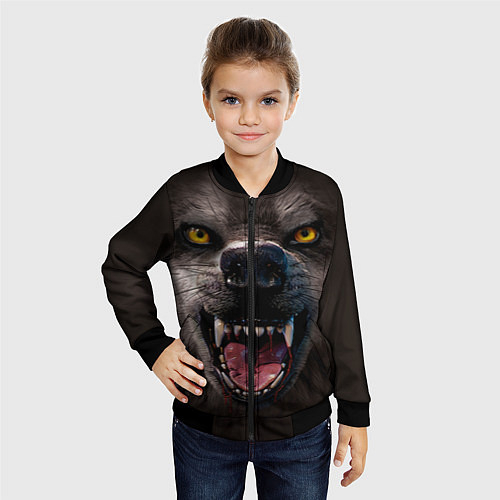 Детские куртки-бомберы с волками