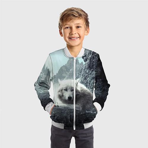 Детские куртки-бомберы с волками