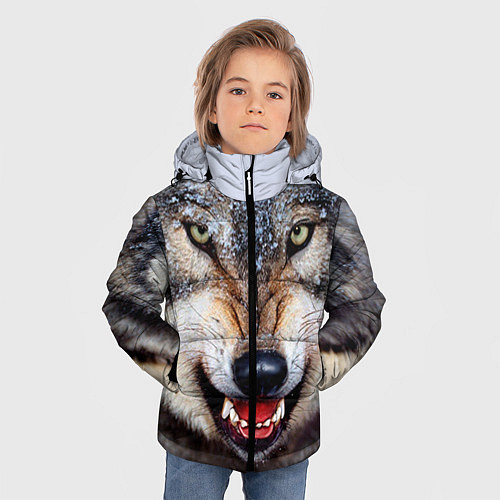 Детские куртки с капюшоном с волками