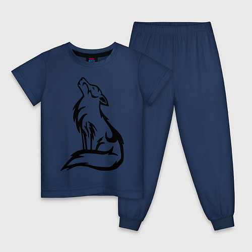 Детские пижамы с волками
