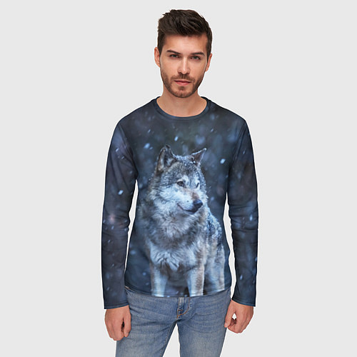 Мужские футболки с рукавом с волками