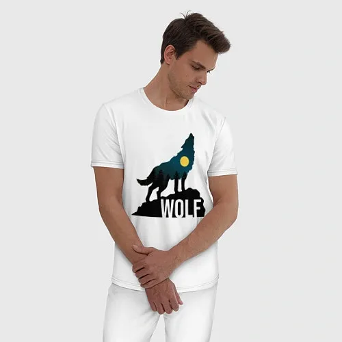 Мужские пижамы с волками