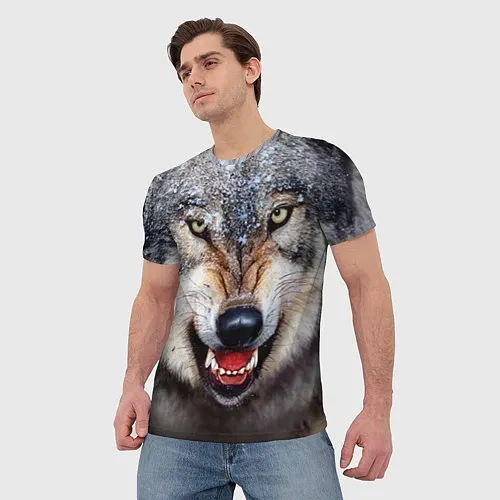3D-футболки с волками