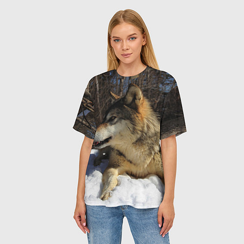 Женские 3D-футболки с волками