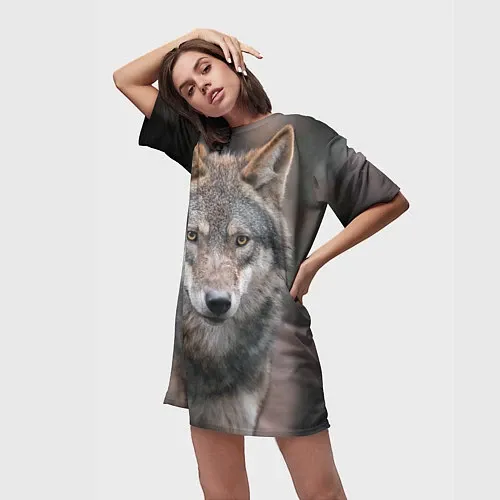 Женские 3D-футболки с волками